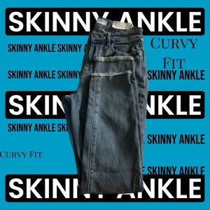 Skinny ankle curvy denim
